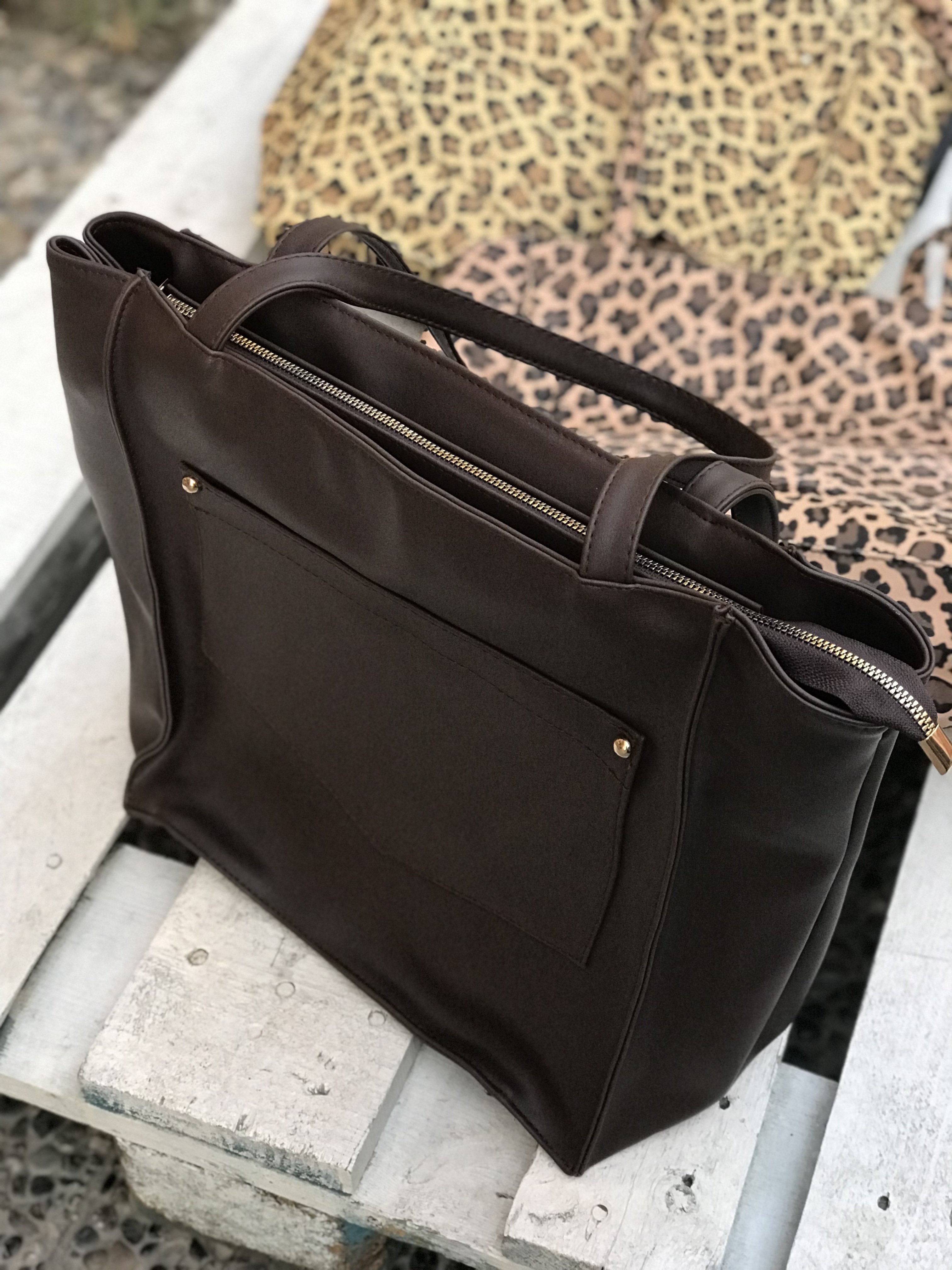 London Salaş Acıkahve Omuz Çantası