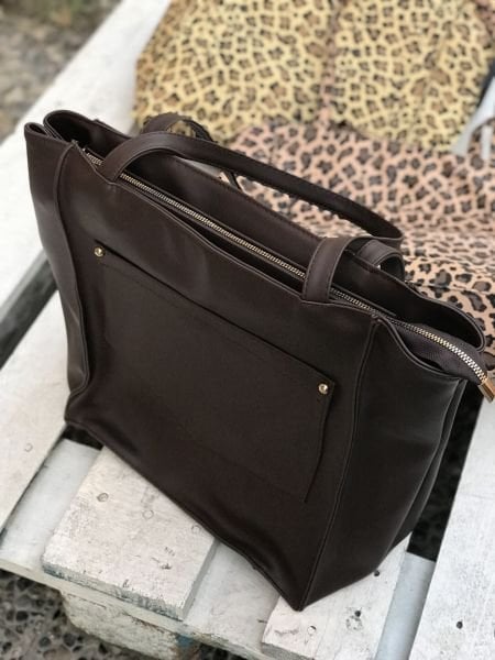 London Salaş Acıkahve Omuz Çantası