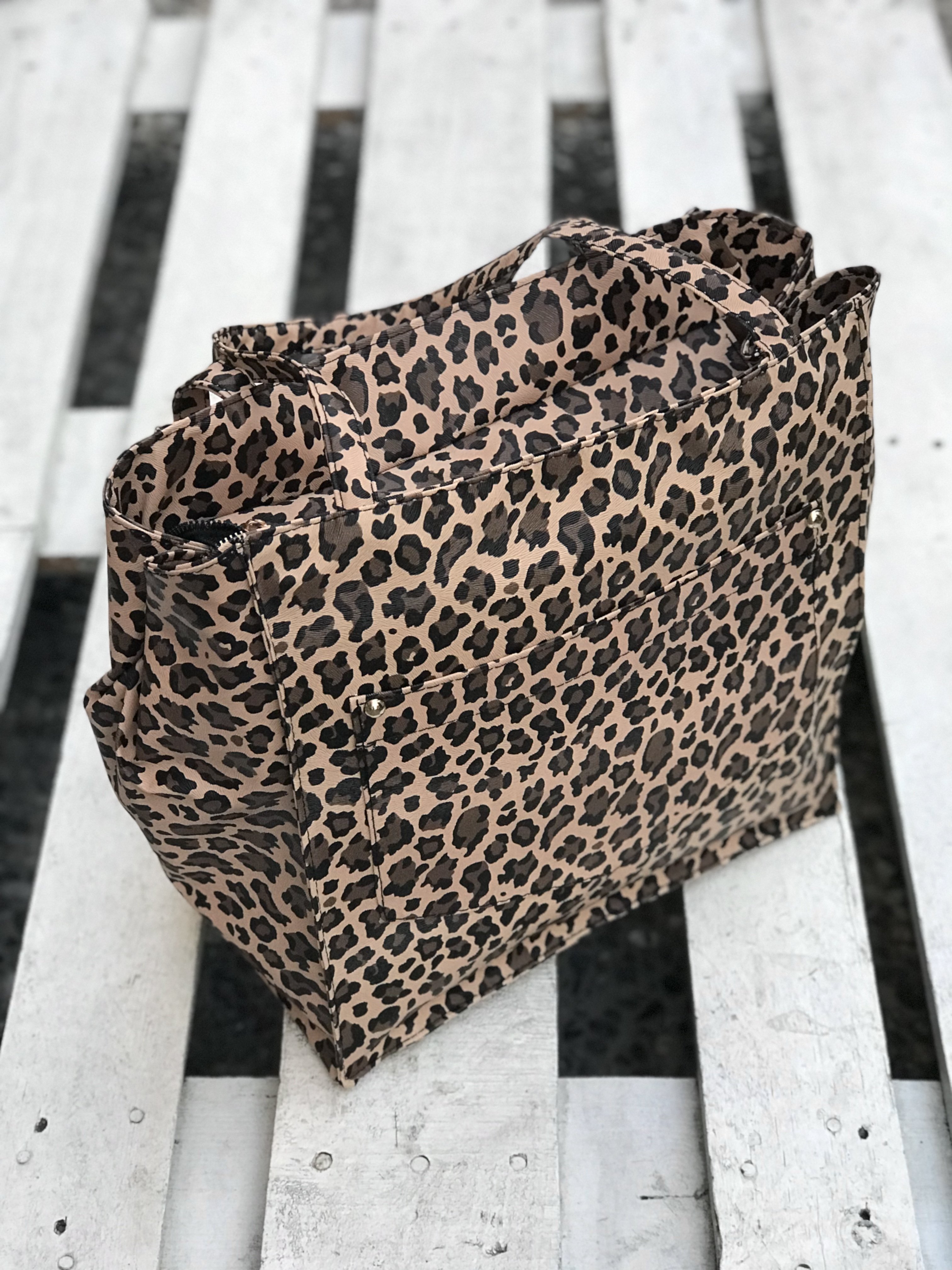 London Salaş Leopar Omuz Çantası