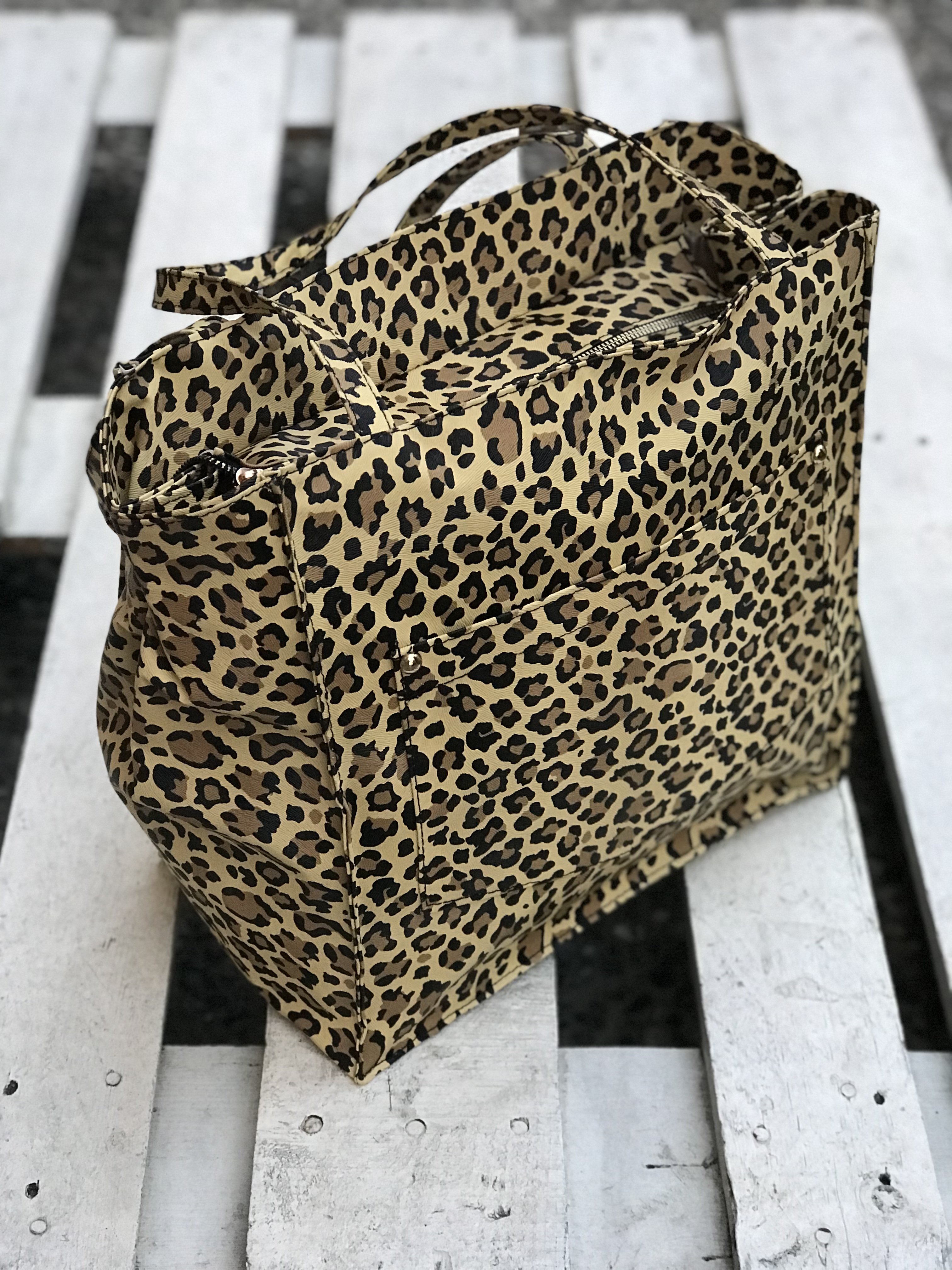 London Salaş Leopar Omuz Çantası