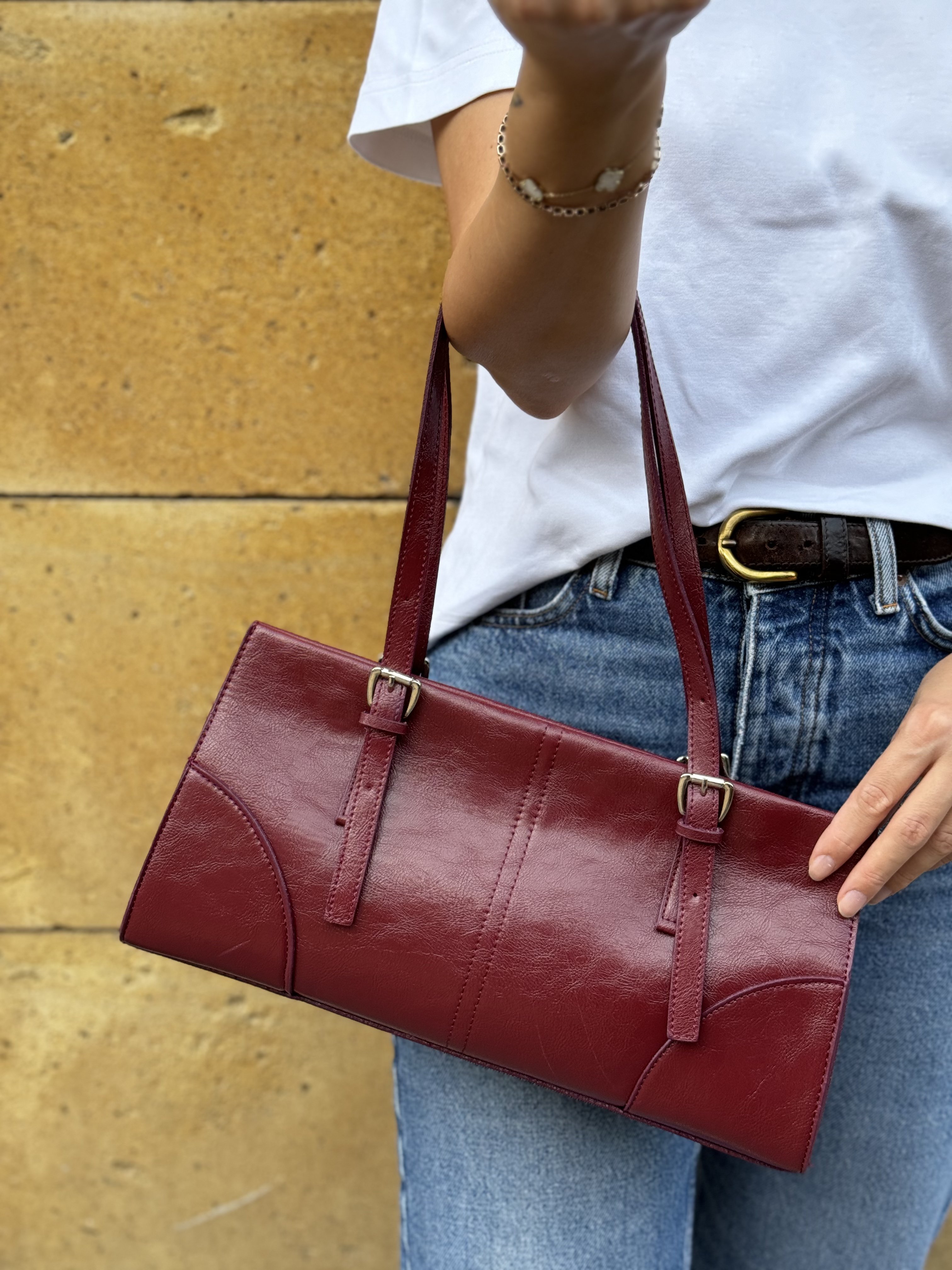 Paris Bordo Baget Çanta