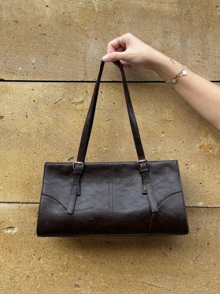 Paris Acıkahve Baget Çanta