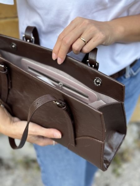 Paris Acıkahve Baget Çanta