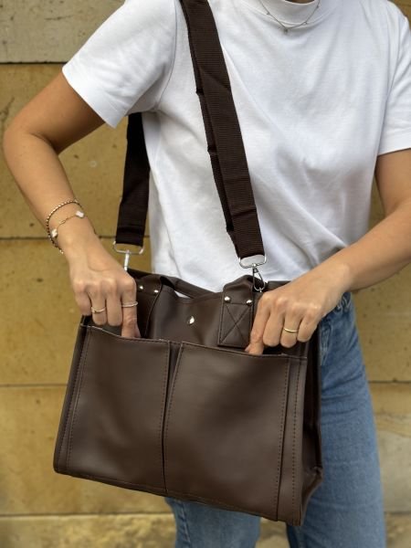 Porto Acıkahve Evrak Çantası