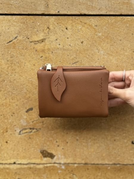 Yumuşak Deri Kadın Cüzdanı Taba