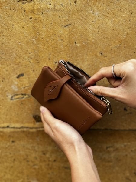 Yumuşak Deri Kadın Cüzdanı Taba