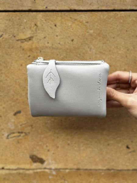 Yumuşak Deri Kadın Cüzdanı Gri