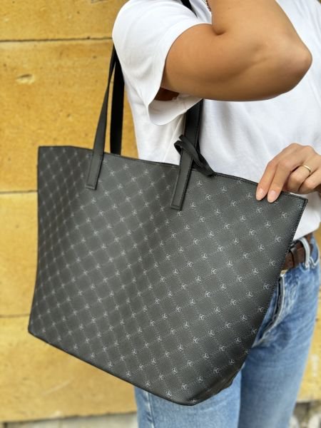 Bangui Cüzdanlı Siyah Omuz Çantası