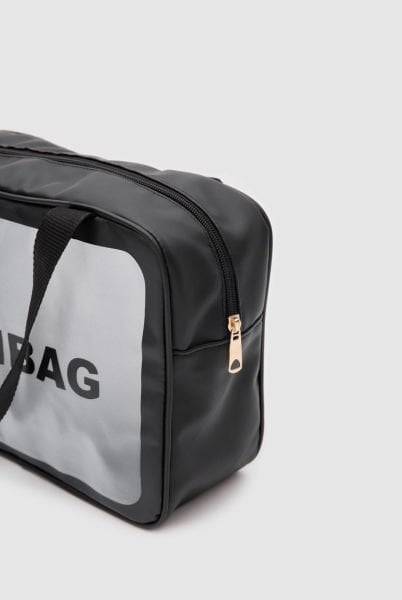 Wash Bag Su Geçirmez 3’lü Kozmetik Çantası Siyah