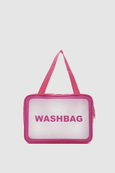 Wash Bag Su Geçirmez 3’lü Kozmetik Çantası Fuşya