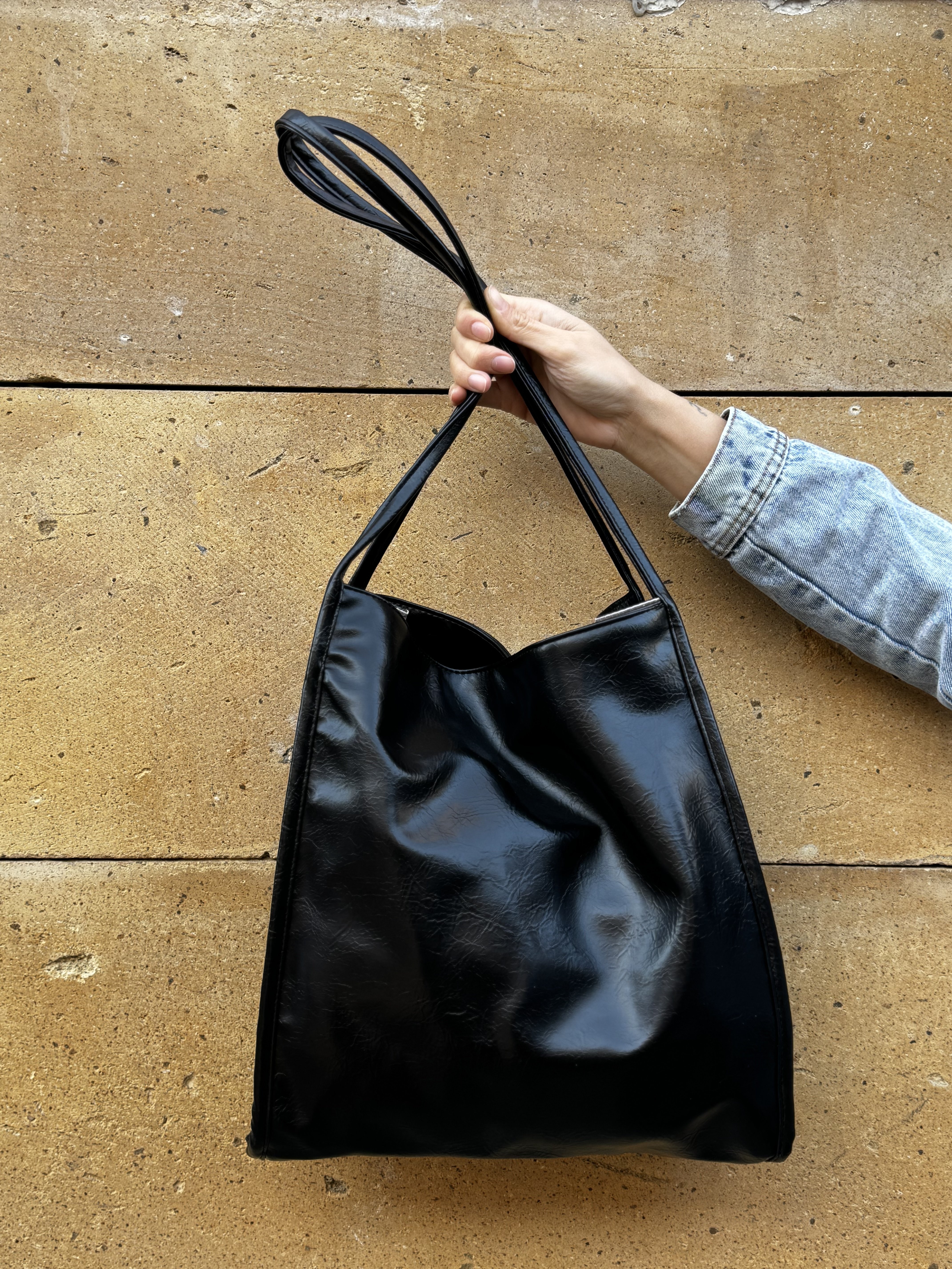 Suva Vintage Siyah Omuz Çantası