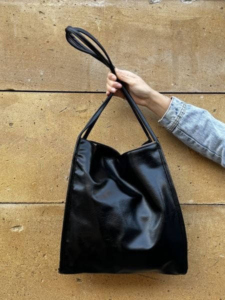 Suva Vintage Siyah Omuz Çantası