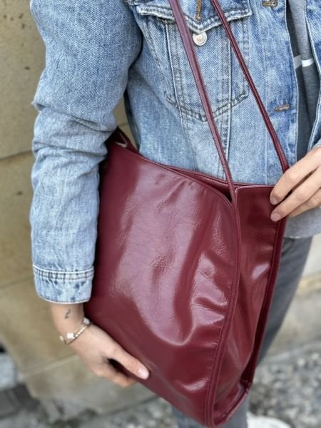 Suva Vintage Bordo Omuz Çantası