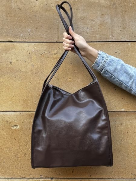 Suva Vintage Acı Kahve Omuz Çantası