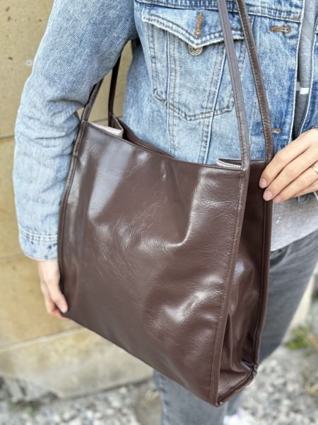 Suva Vintage Acı Kahve Omuz Çantası