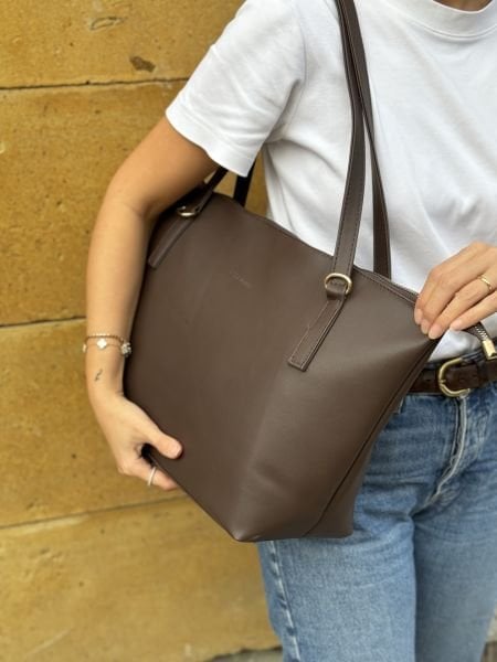 Basic Acı Kahve Omuz Çantası