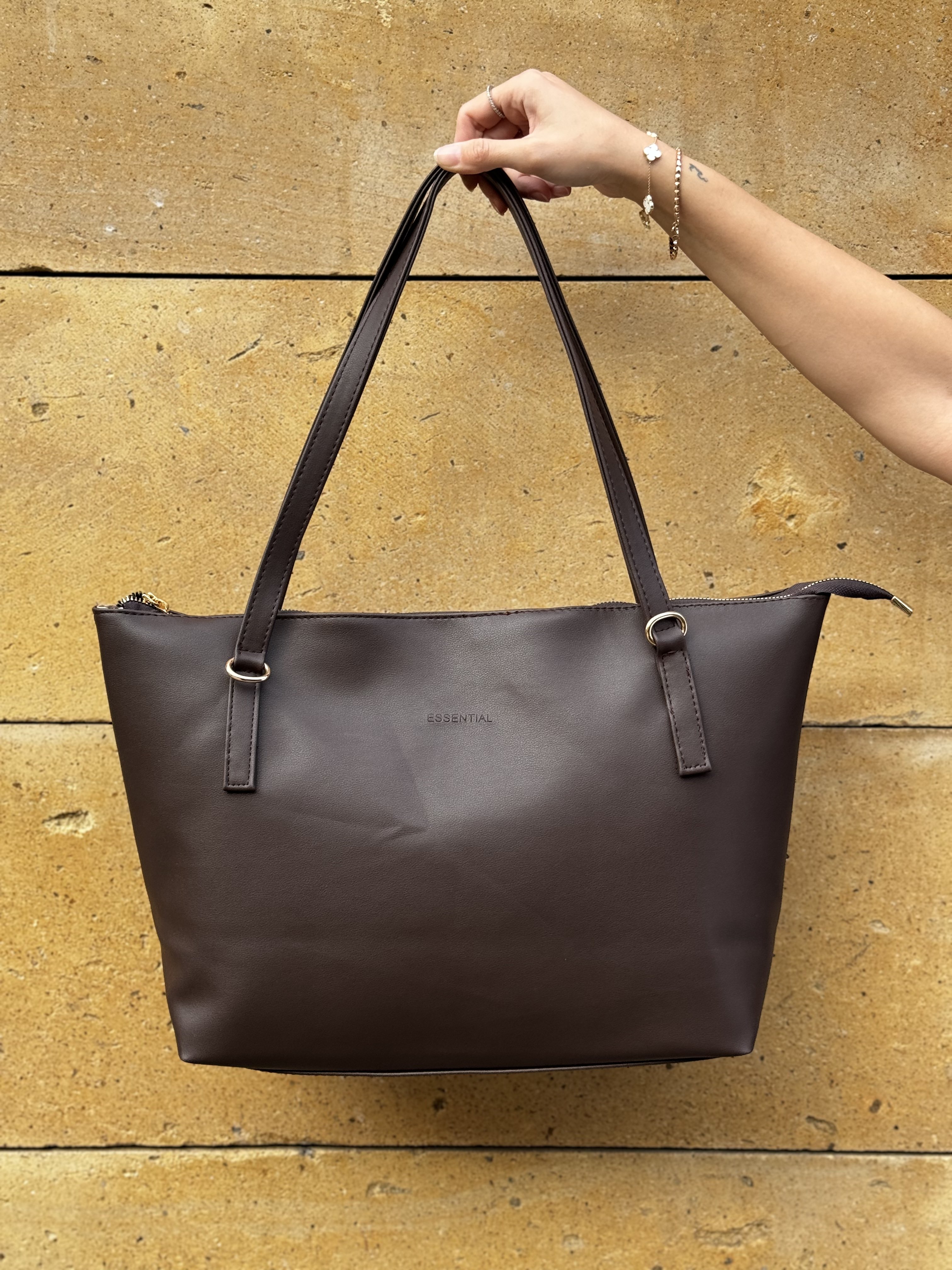 Basic Acı Kahve Omuz Çantası