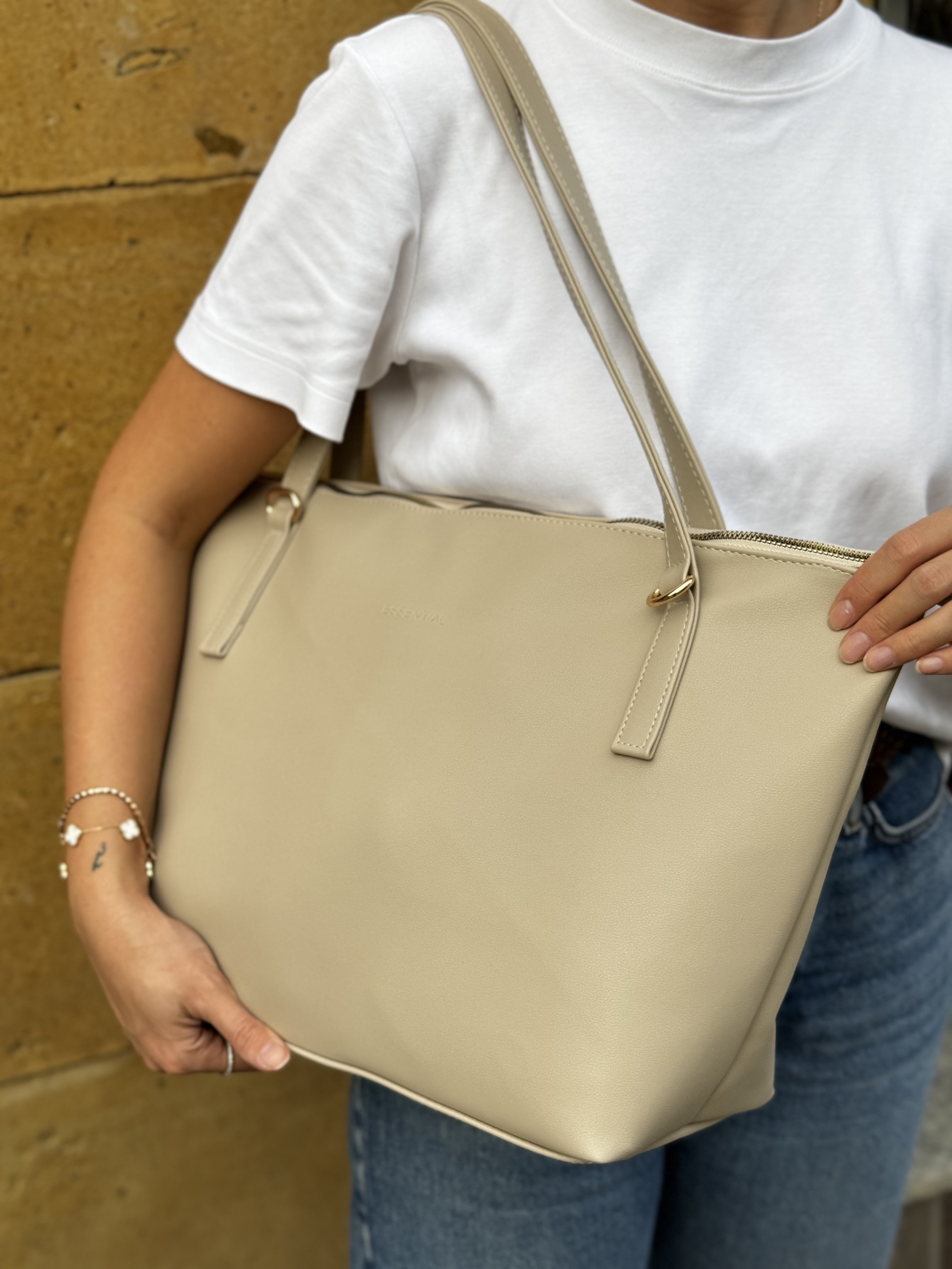 Basic Bej Omuz Çantası