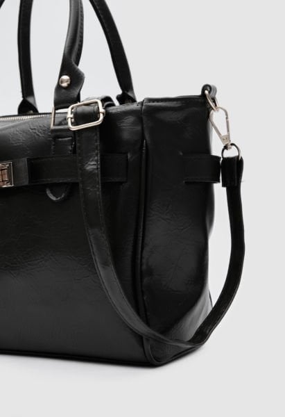 Apia Siyah Omuz Çantası