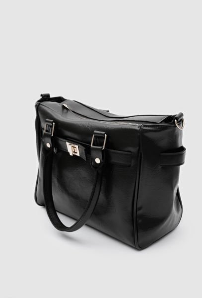 Apia Siyah Omuz Çantası