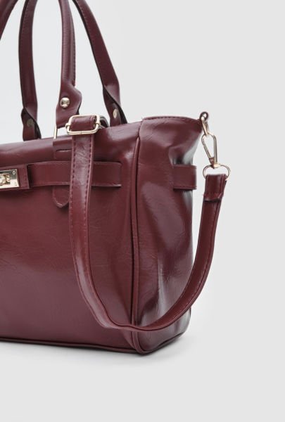 Apia Bordo Omuz Çantası