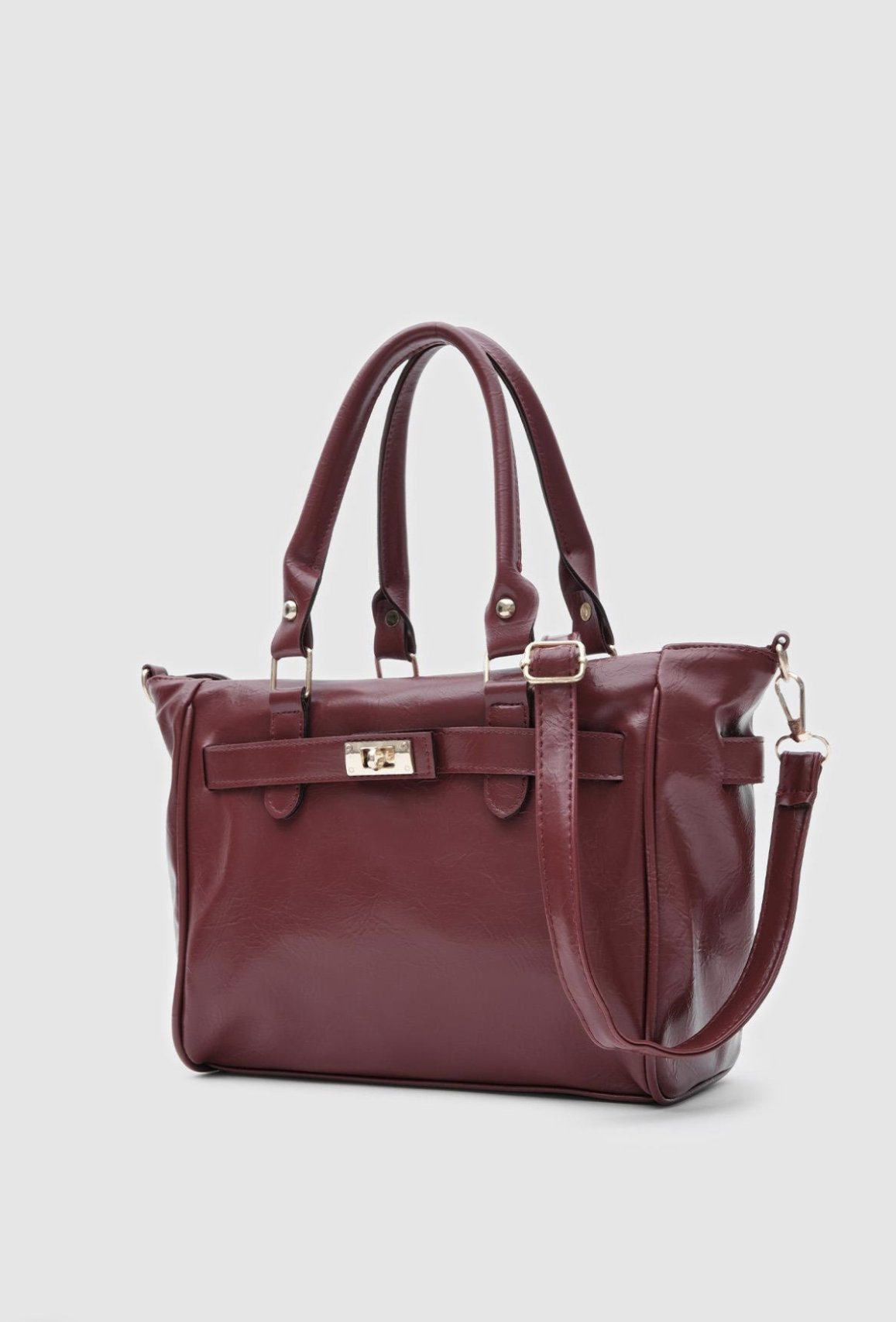 Apia Bordo Omuz Çantası