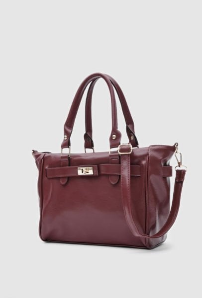 Apia Bordo Omuz Çantası