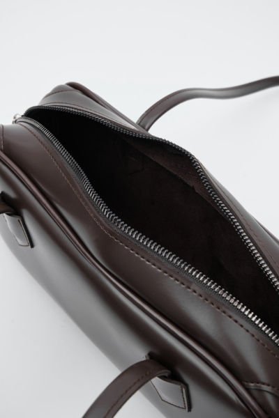 Basic Acı Kahve Vintage Baget Çanta