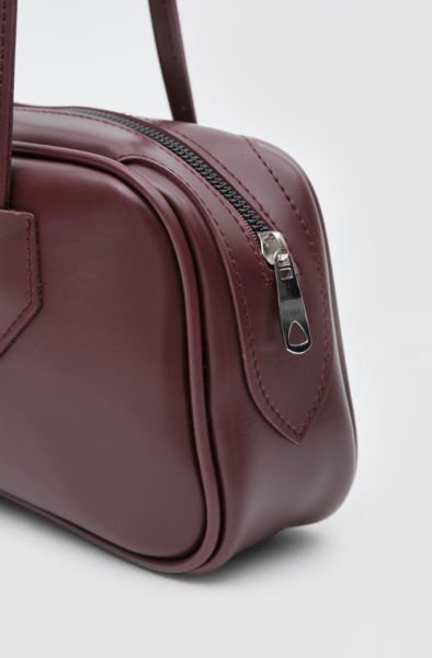 Basic Bordo Vintage Baget Çanta