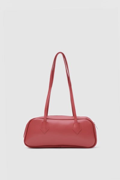 Basic Kırmızı Vintage Baget Çanta