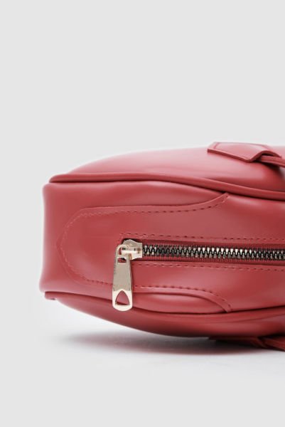 Basic Kırmızı Vintage Baget Çanta