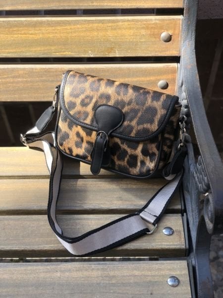Leopar Desen Çapraz Çanta