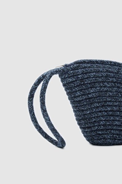 İbiza Mavi Handmade Hasır Clutch Çanta