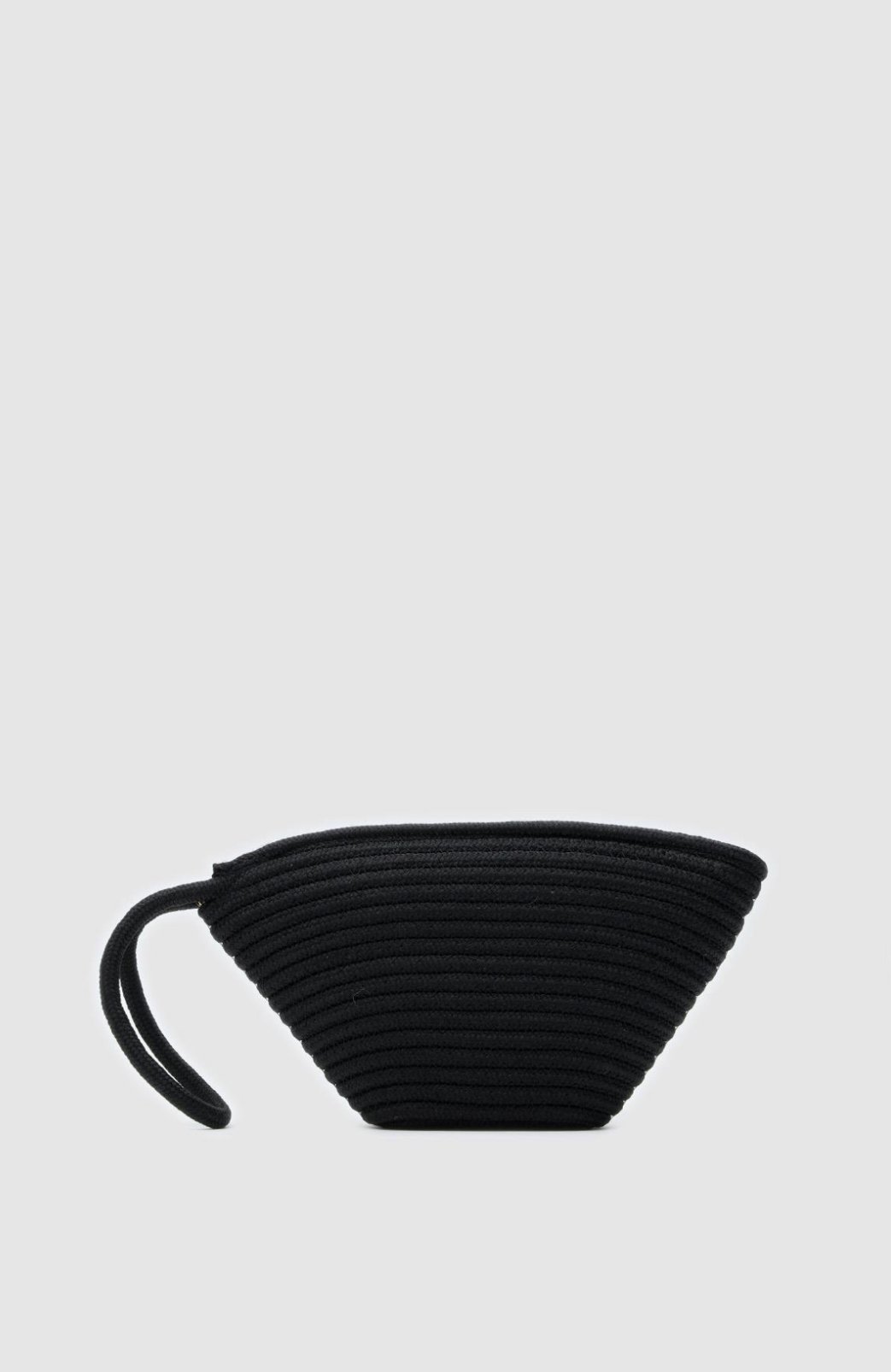 İbiza Siyah Handmade Hasır Clutch Çanta