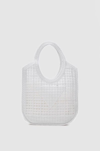 Santorini Beyaz Handmade Makrome Tote Çanta