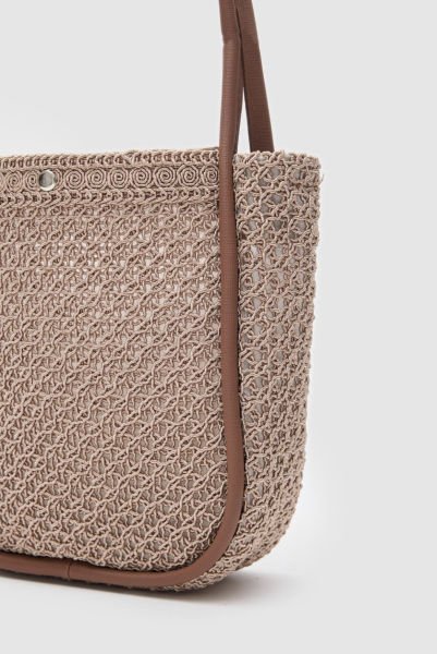 Mallorca Vizon Handmade Midi Omuz Çantası