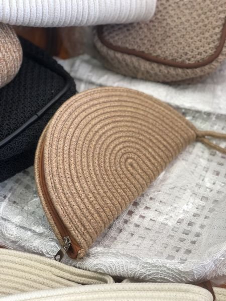 Phuket Vizon Handmade Hasır Clutch Çanta