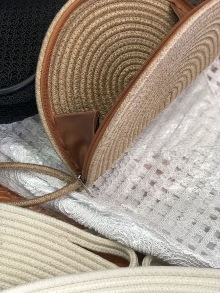 Phuket Vizon Handmade Hasır Clutch Çanta