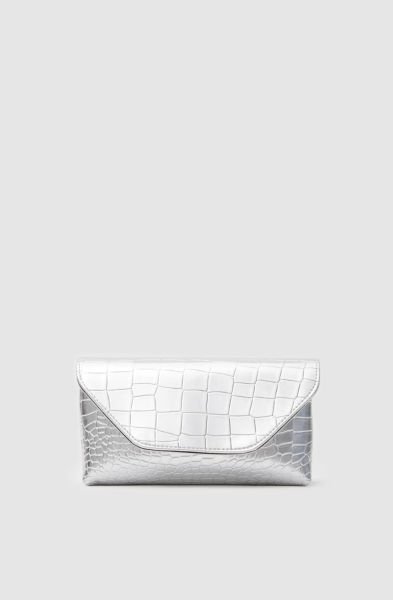 Rio Gümüş Clutch Ve Çapraz Çanta