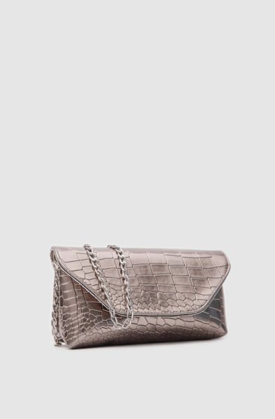 Rio Platin Clutch Ve Çapraz Çanta