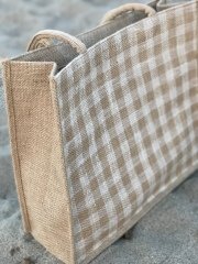 Hasır Plaj Çantası Pötikare