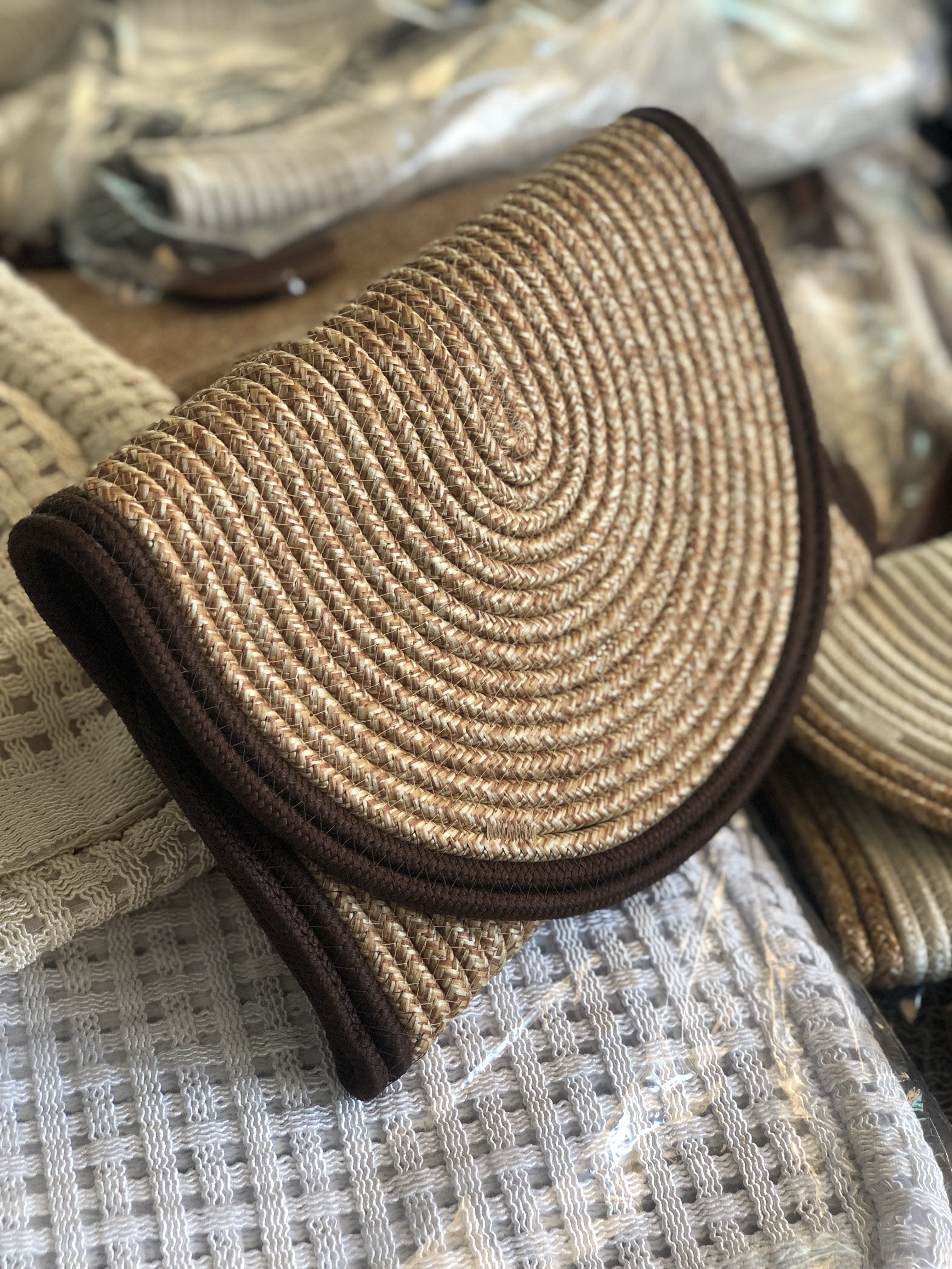 Misbon Handmade Clutch Hasır Çanta Vizon