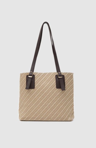 Rodos Hasır Omuz Çanta Kahve