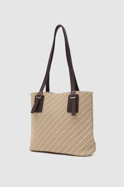 Rodos Hasır Omuz Çanta Kahve