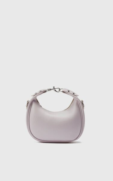 Kilit Detaylı Çapraz Çanta Lila