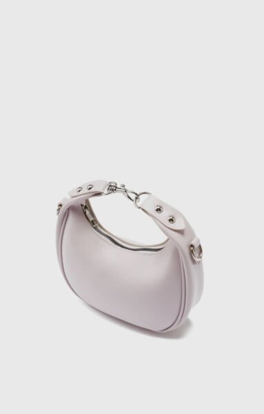 Kilit Detaylı Çapraz Çanta Lila