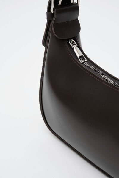 Oval Baget Çanta Acı Kahve