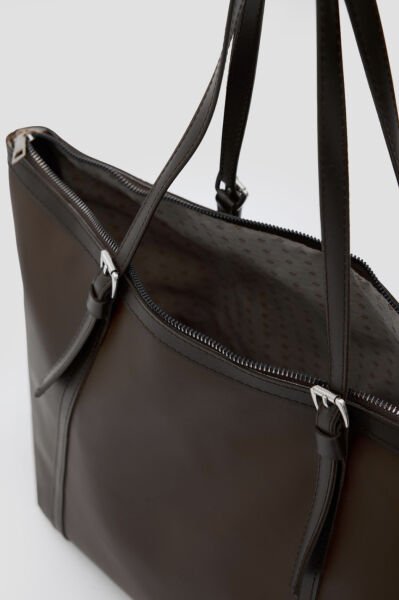 Su Geçirmez Omuz Çantası Acı Kahve