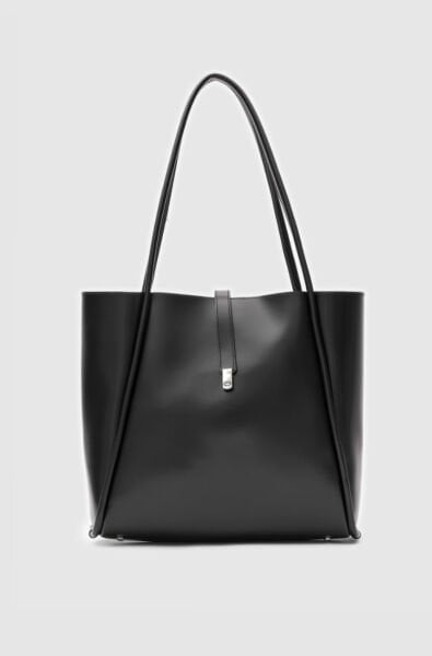 Kilitli Omuz Çantası Siyah