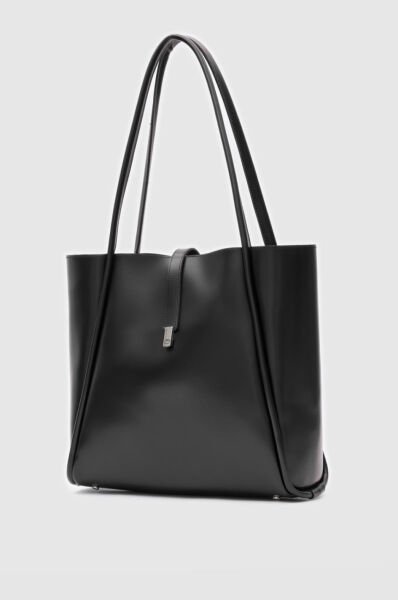 Kilitli Omuz Çantası Siyah